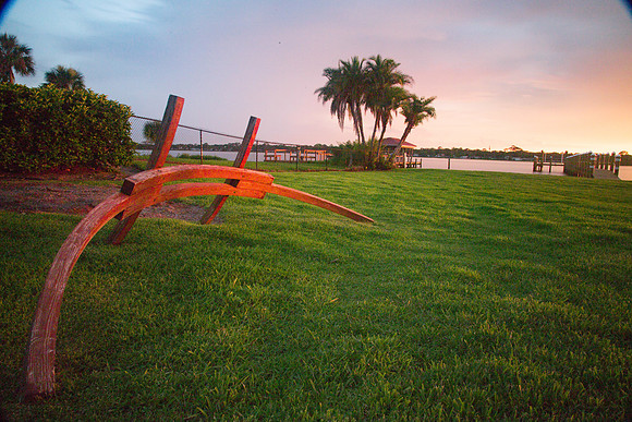 Hammock on its side