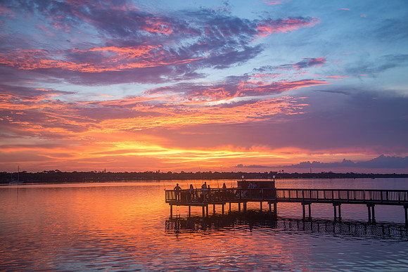 Sunset over the Dock